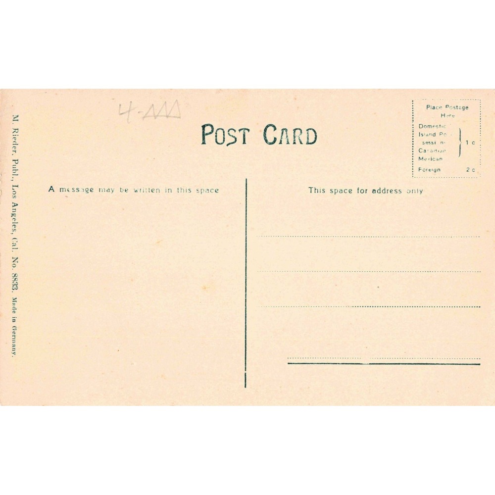 Vintage Franciscan Friars San Luis Rey Mission California Postcard M Rieder 8833 - Picture 2 of 2